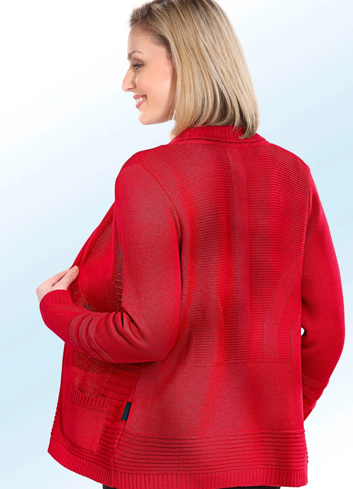 Strickjacke mit Strukturen