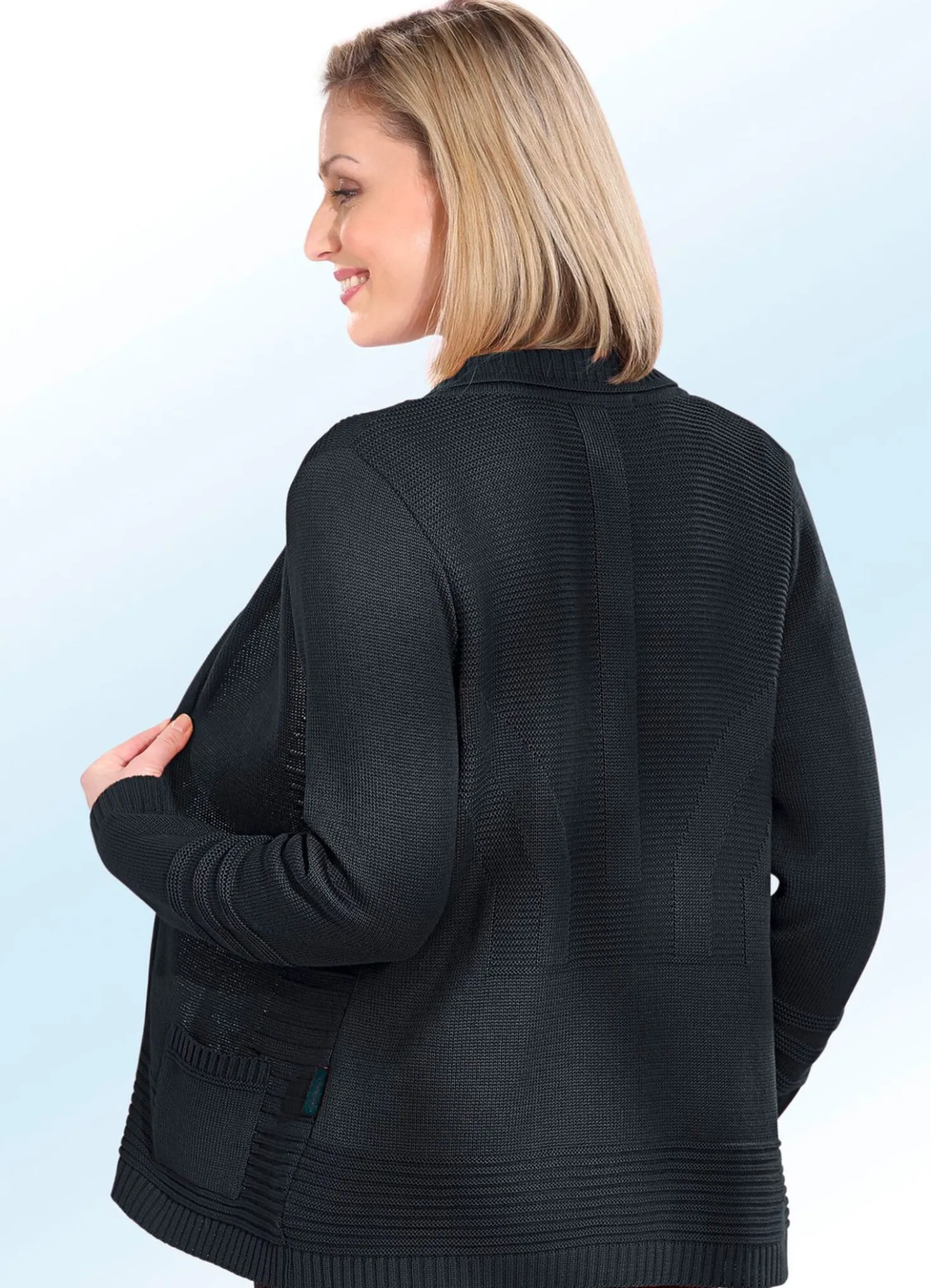 Strickjacke mit Strukturen