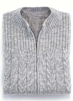Strickjacke streckender Struktur