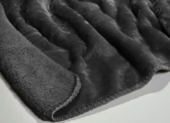 Superkuschelige Wohndecke in Teddyfleece-Qualität