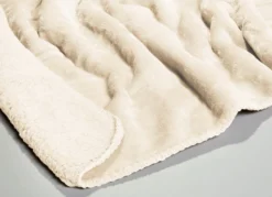Superkuschelige Wohndecke in Teddyfleece-Qualität