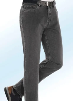 Superstretch-Jeans von „Suprax“ mit Gürtel