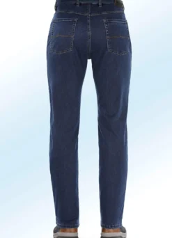 Superstretch-Jeans von „Suprax“ mit Gürtel