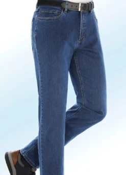 Superstretch-Jeans von „Suprax“ mit Gürtel