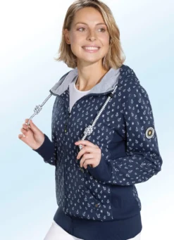 Sweatjacke mit Ankermotiven