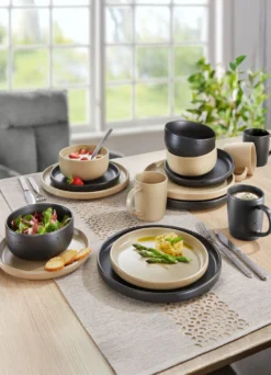 Tafel-Service aus hochwertigem Steingut, 16-teilig