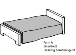Tagesdecke mit Bandeinfassung