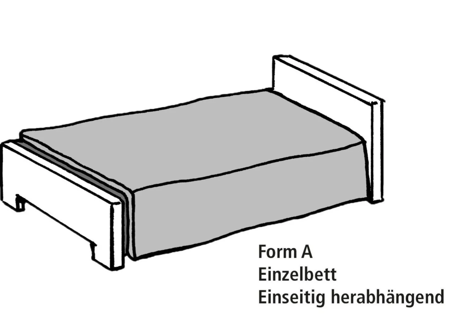 Tagesdecke mit Bandeinfassung