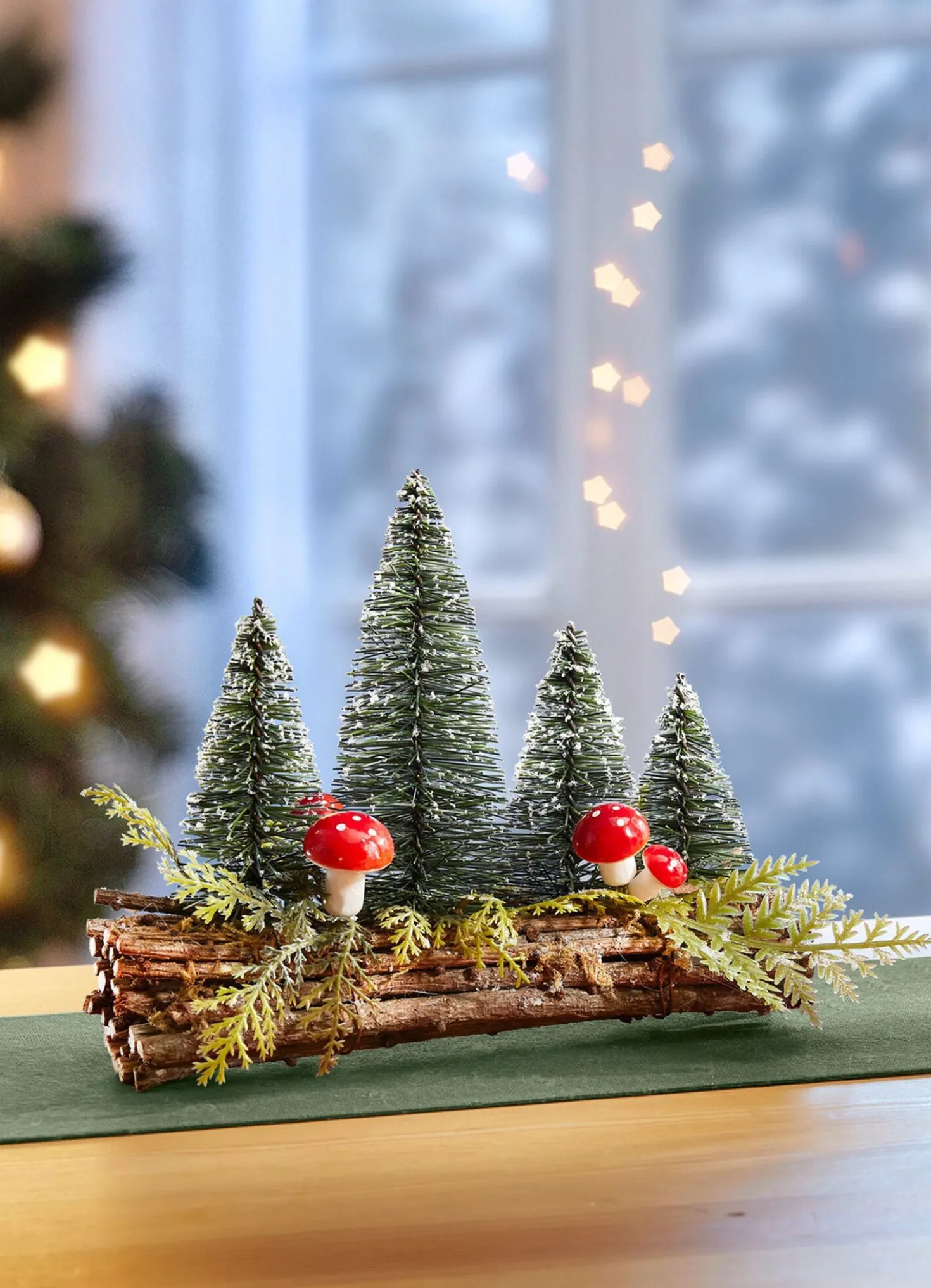 Tannenbaum-/Pilz-Gesteck