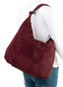 Tasche, Damen, mit goldfarbenen Ringen