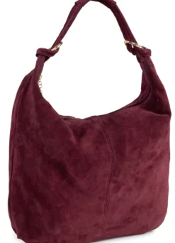 Tasche, Damen, mit goldfarbenen Ringen