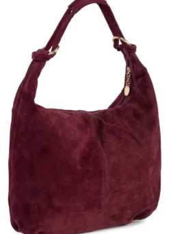 Tasche, Damen, mit goldfarbenen Ringen