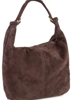 Tasche, Damen, mit goldfarbenen Ringen