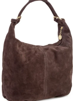 Tasche, Damen, mit goldfarbenen Ringen