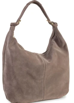 Tasche, Damen, mit goldfarbenen Ringen