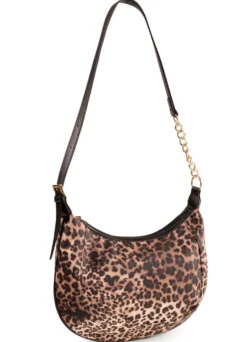 Tasche, Damen, mit verstellbarem Umhängeriemen mit Ketten-Detail