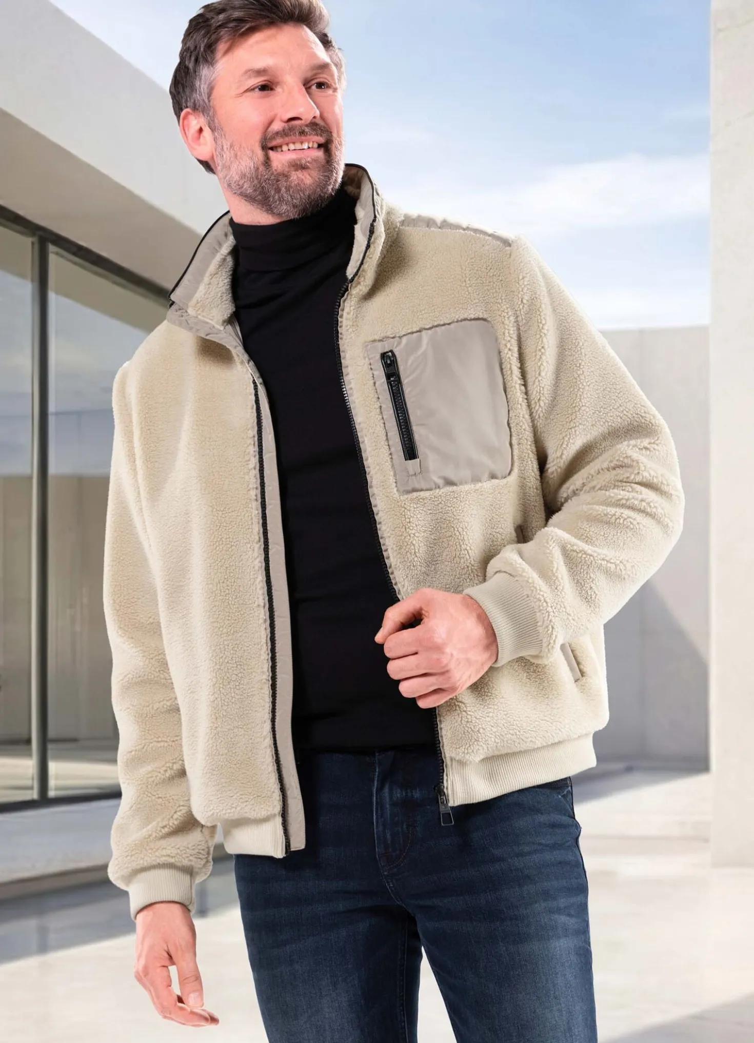 Teddy-Blouson von Redpoint