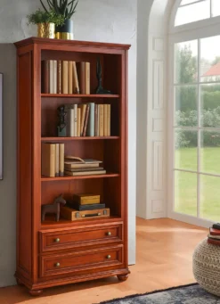 Teilmassiver Bücherschrank im Used-Look