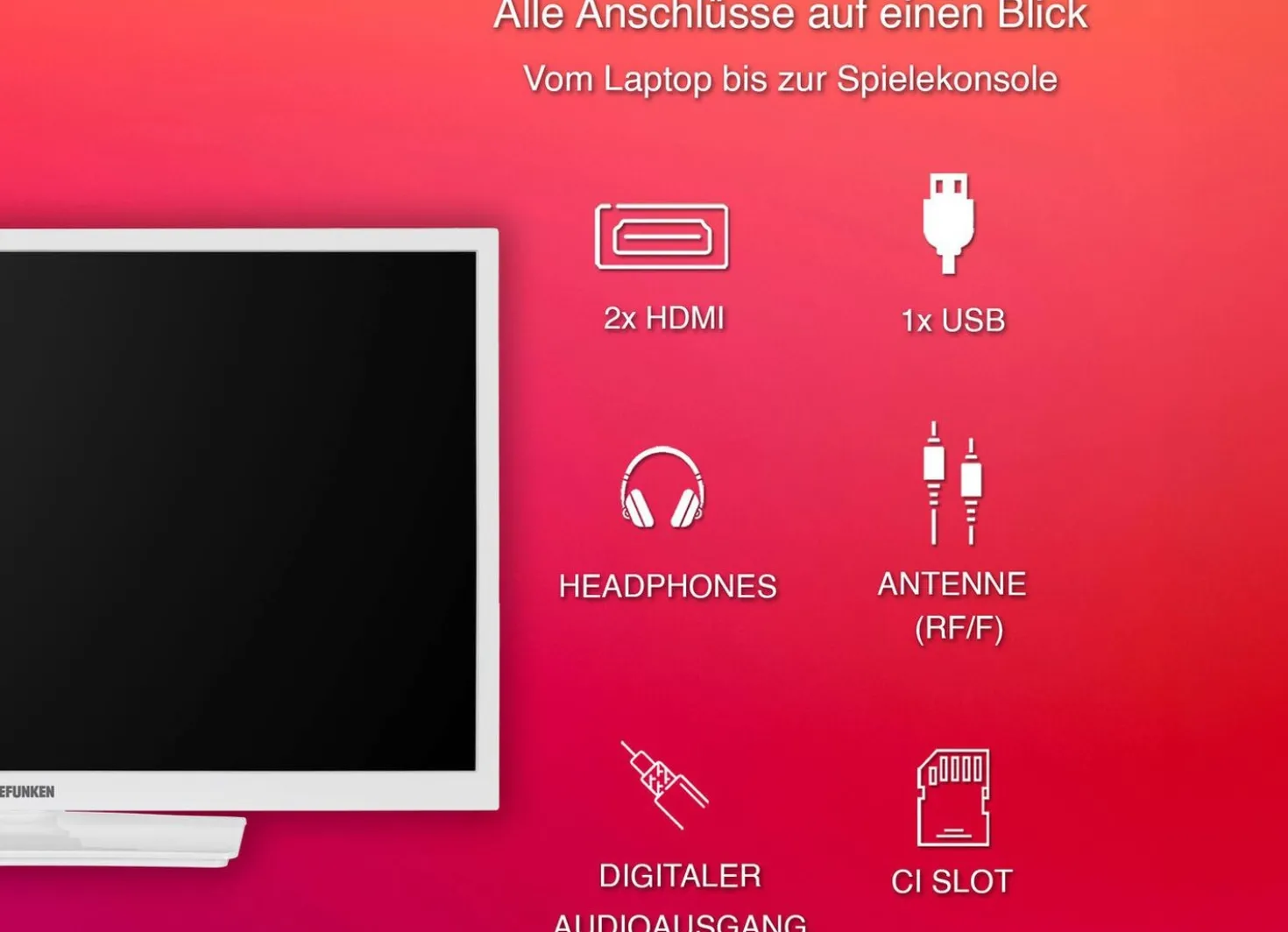 Telefunken XH24O550M HD-Ready-LED-Fernseher