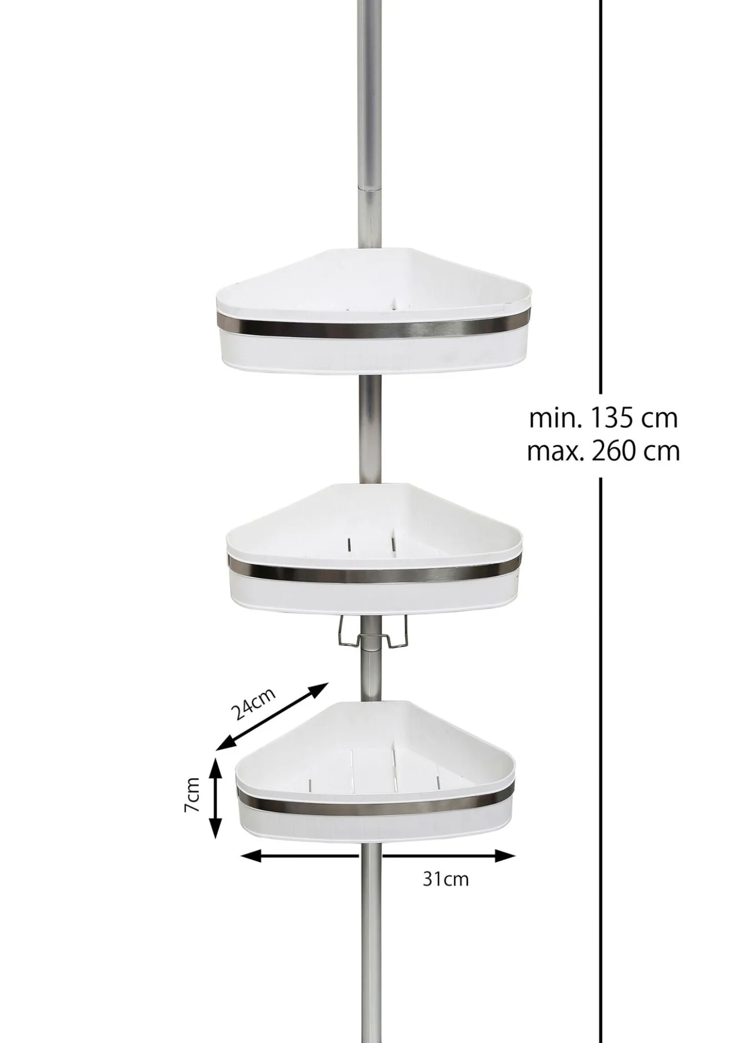 Teleskop Dusch- und Badeckregal