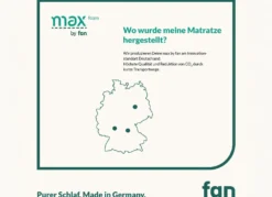TESTSIEGER Mehrzonen-Matratze „max foam by fan“