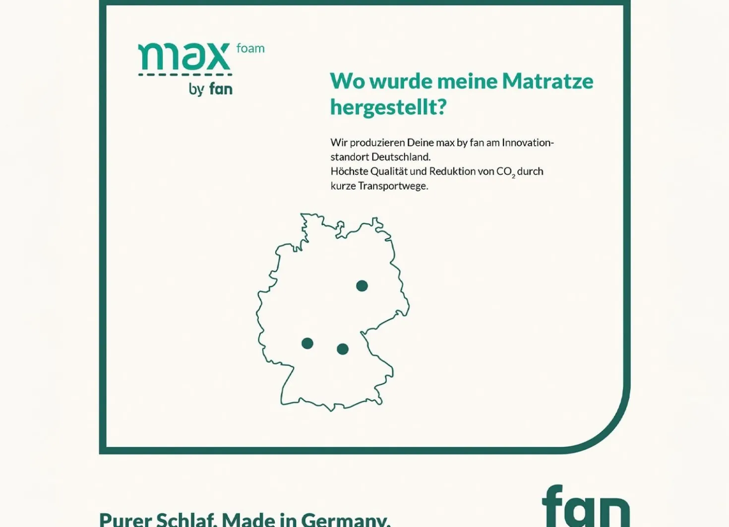 TESTSIEGER Mehrzonen-Matratze „max foam by fan“
