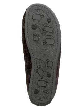 Textil-Pantoffel mit herausnehmbarem Fußbett