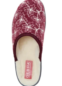 Textil-Pantoffel mit schöner Stickerei