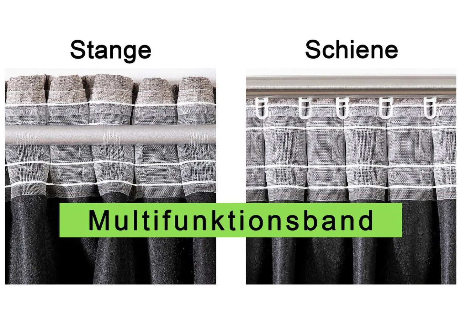 Thermo-Verdunkelungsschal mit Multifunktionsband
