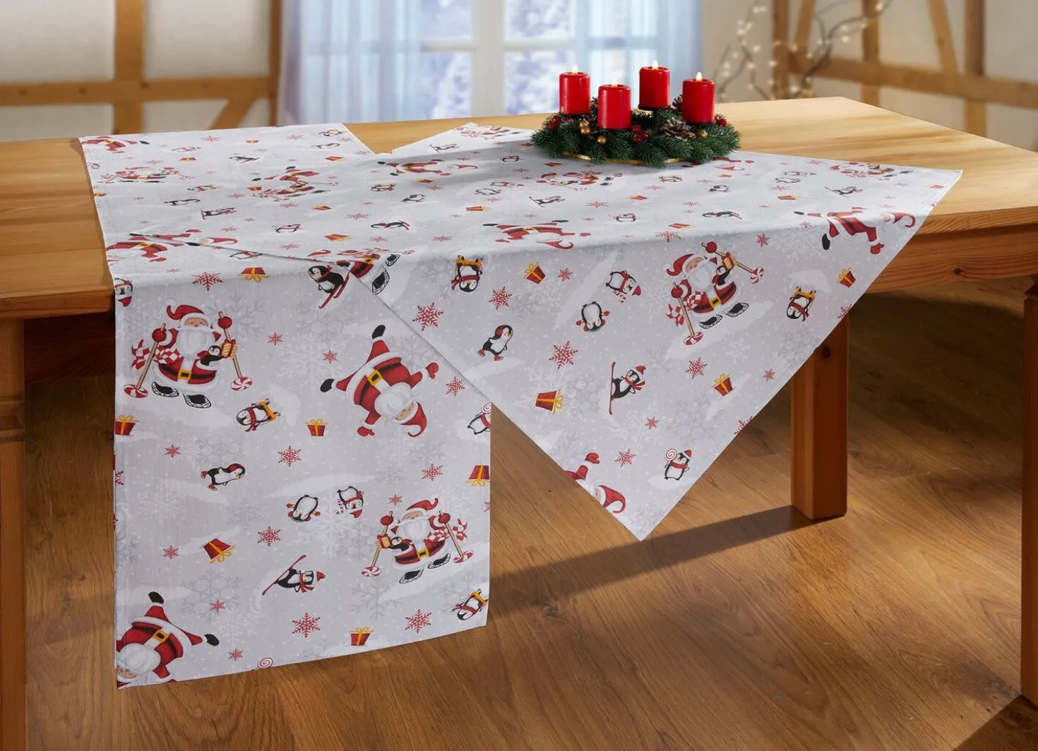 Tischdecke oder Kissenbezug aus 100% Baumwolle