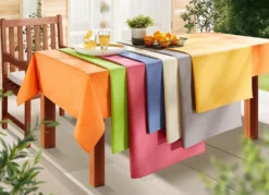 Tischdecke oder Sitzkissen für den Innen- und Außenbereich mit Fleckschutz-Ausrüstung