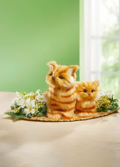 Tischgesteck Katzen