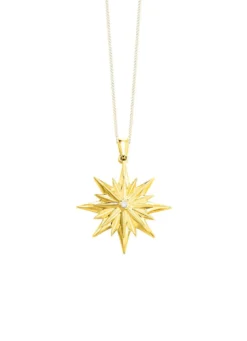 Toller Stern-Anhänger mit Brillanten und Diamanten