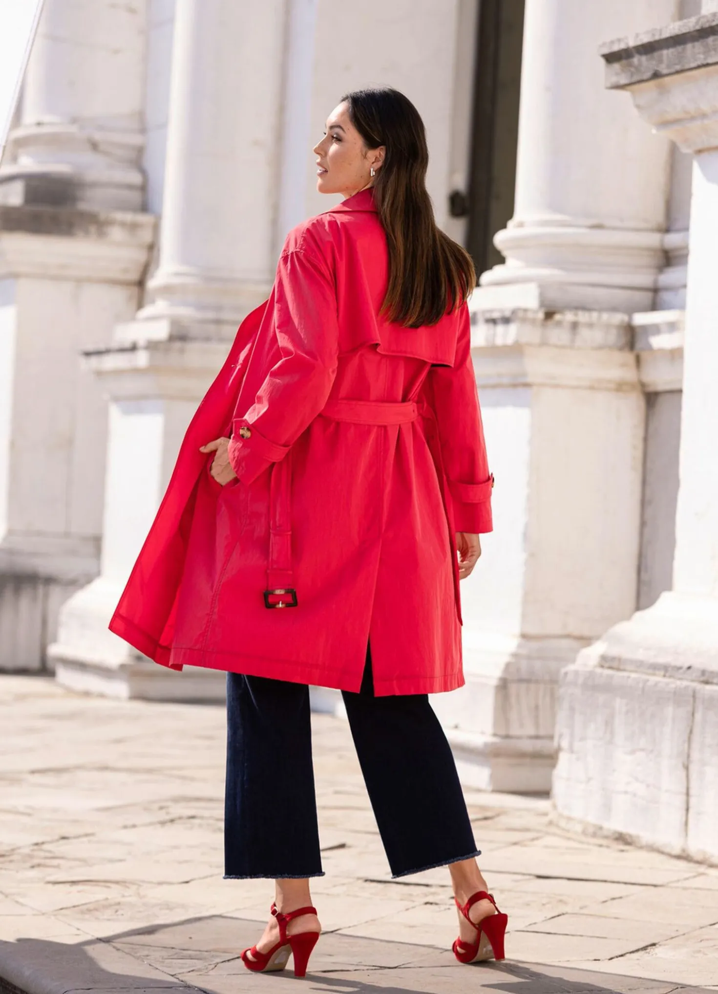 Trenchcoat mit Gürtel