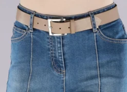 Trendiger Damen-Gürtel aus Leder, 3,5 cm breit