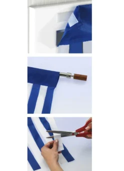 Türvorhang aus Polyesterbändern