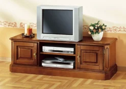 TV-Longboard mit goldfarbenen Metallgriffen