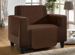 Unempfindliche Sessel-,Couch- und Armlehnenschoner aus Chenille