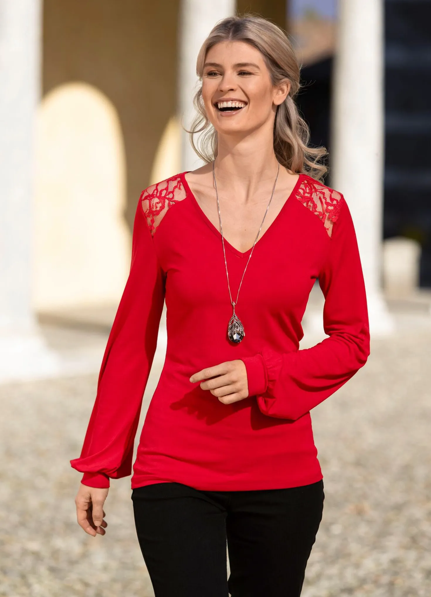 Unifarbene Shirt-Tunika