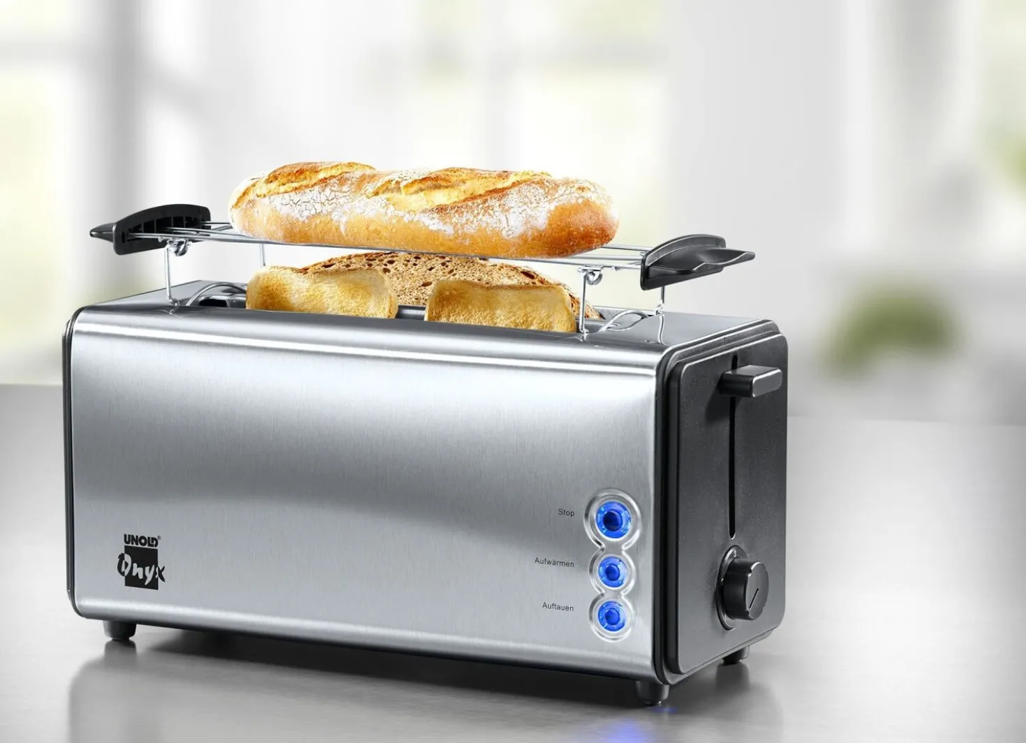 Unold Doppel-Langschlitz-Toaster für bis zu 4 Toasts gleichzeitig