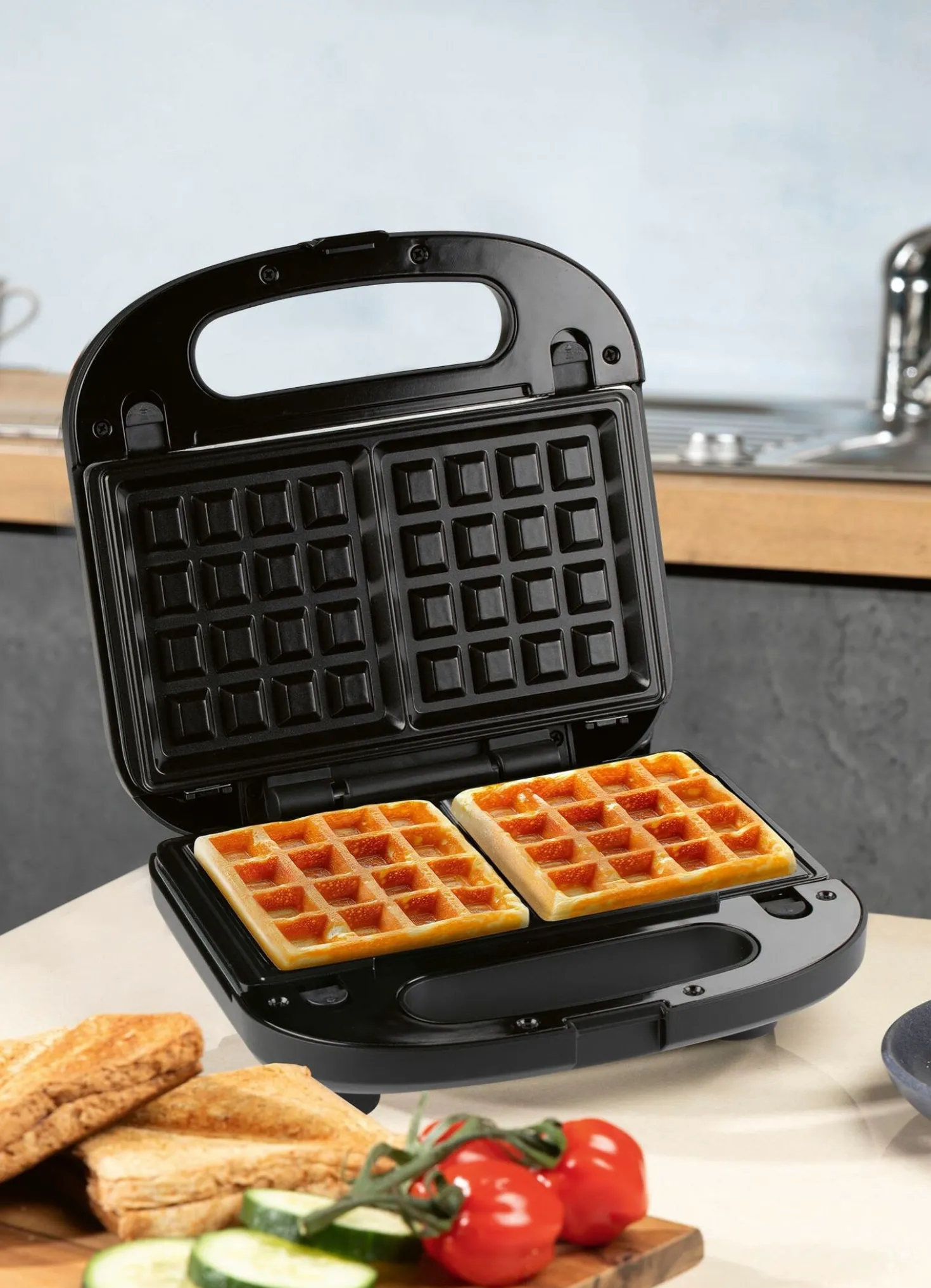Variogrill 3-in-1: Waffeleisen, Sandwichmaker und Kontaktgrill