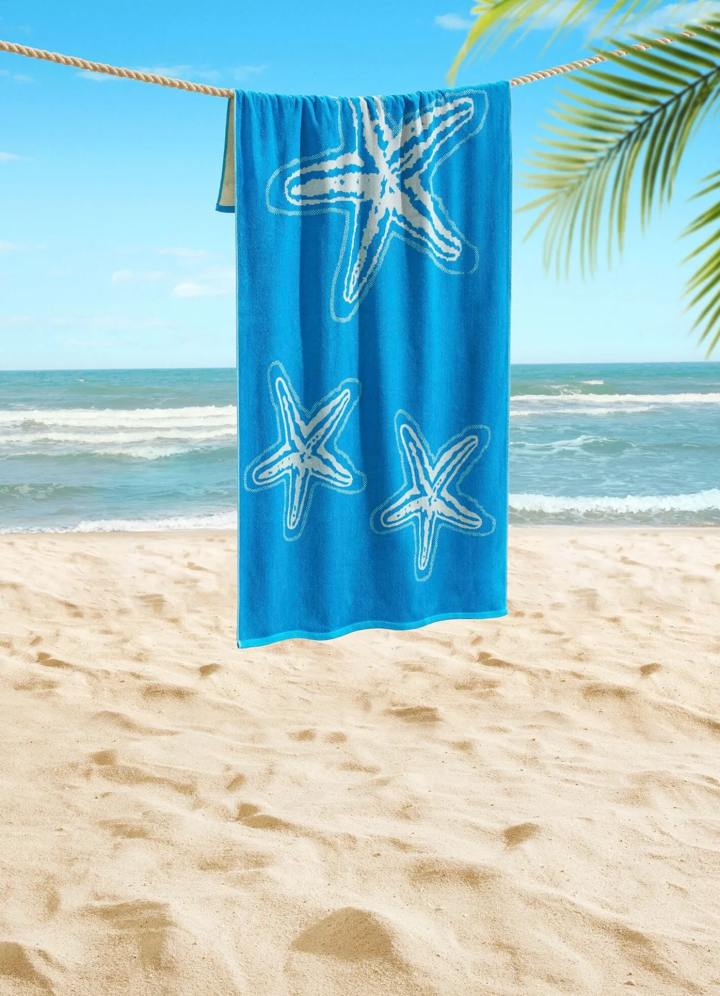 Velours-Strandlaken aus 100% Baumwolle