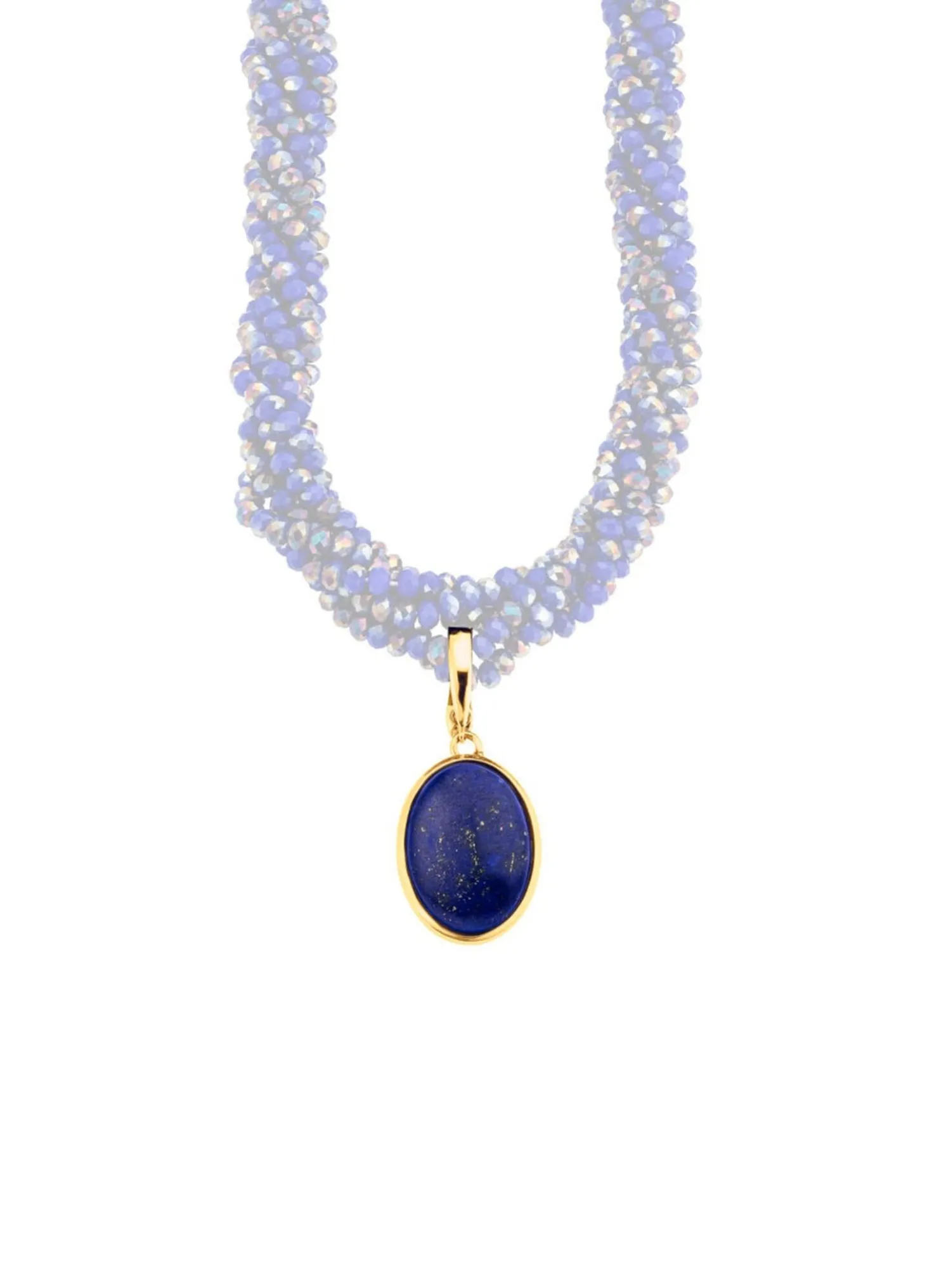 Vergoldeter Anhänger mit Lapislazuli