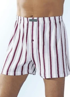 Viererpack Boxershorts, bunt gestreift