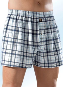 Viererpack Boxershorts, kariert