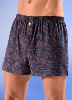 Viererpack Boxershorts mit knöpfbarem Eingriff