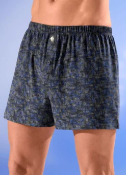 Viererpack Boxershorts mit knöpfbarem Eingriff