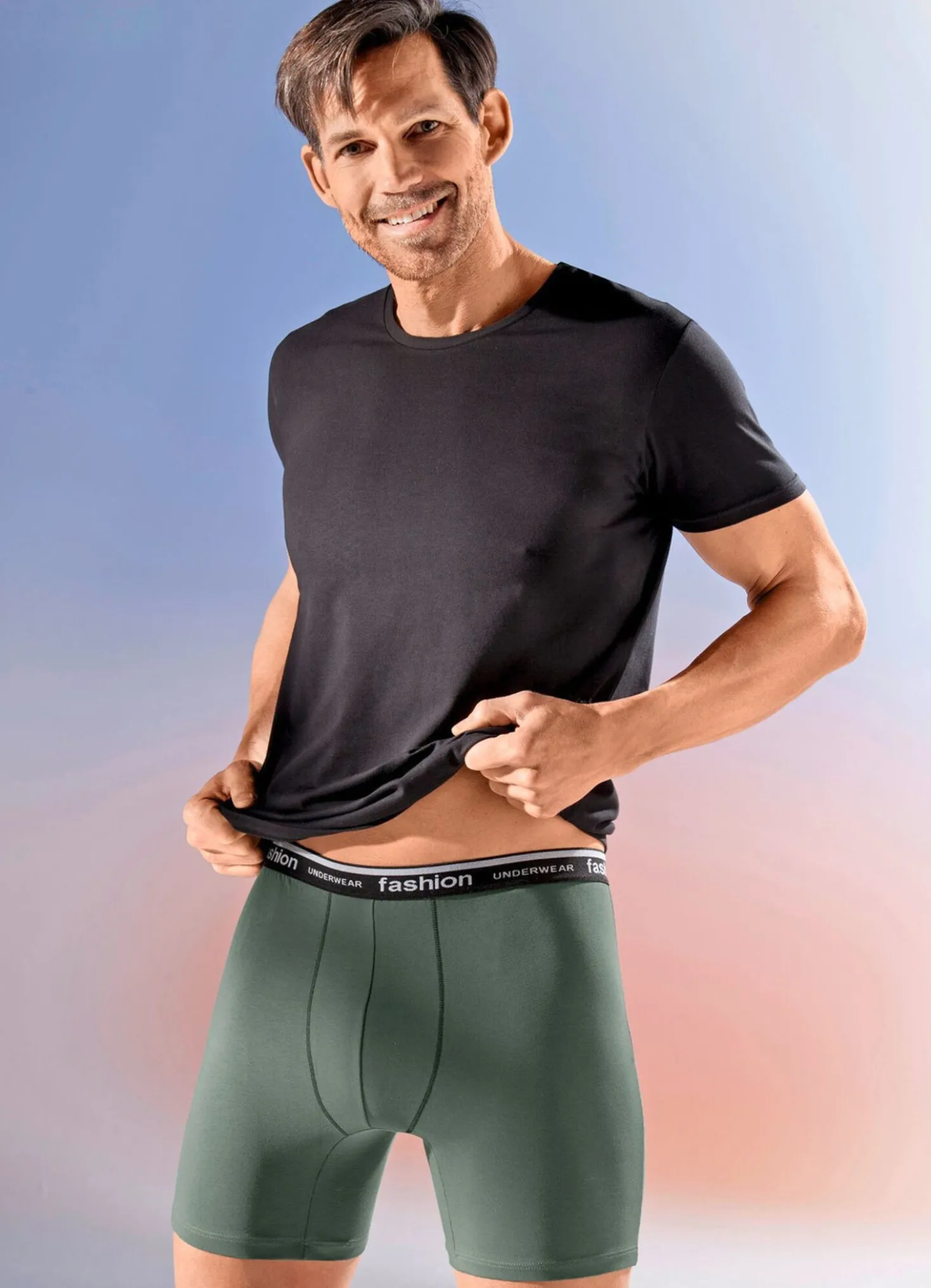 Viererpack Pants mit Elastikbund