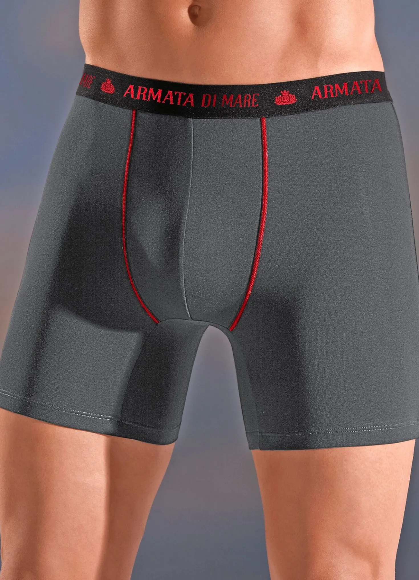 Viererpack Pants mit Kontrastnähten