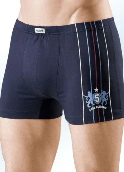 Viererpack Pants, uni, Motivdruck